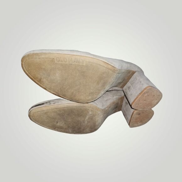 Old Navy Size 9 Faux Suede Side Zippers 2in Heel Western Ankle Boots - Picture 11 of 11